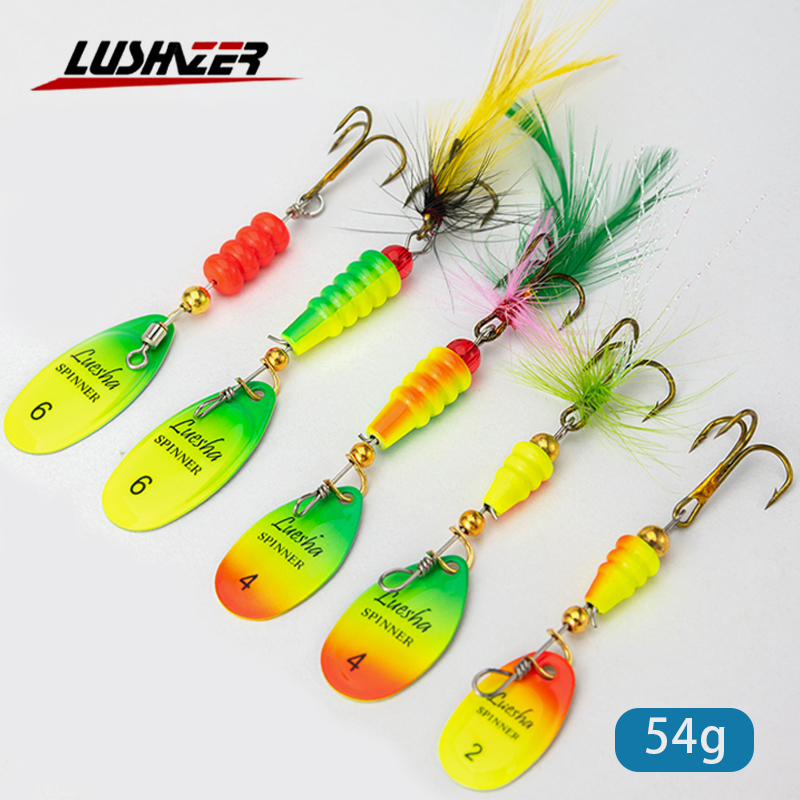 Fishing Hook Treble - LUSHAZER 5 pçs/lote Spinner Isca De