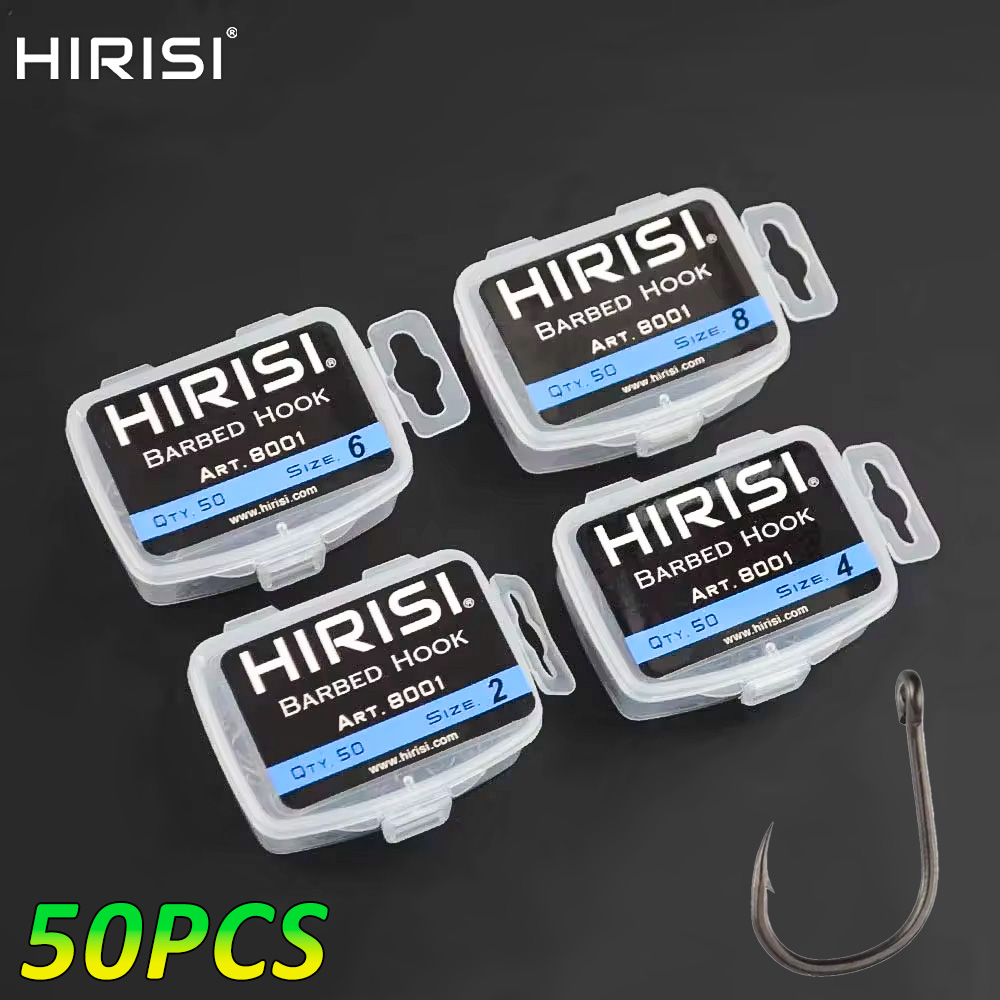 Fishing Hook Assortment - Hirisi 50 peças de anzóis de