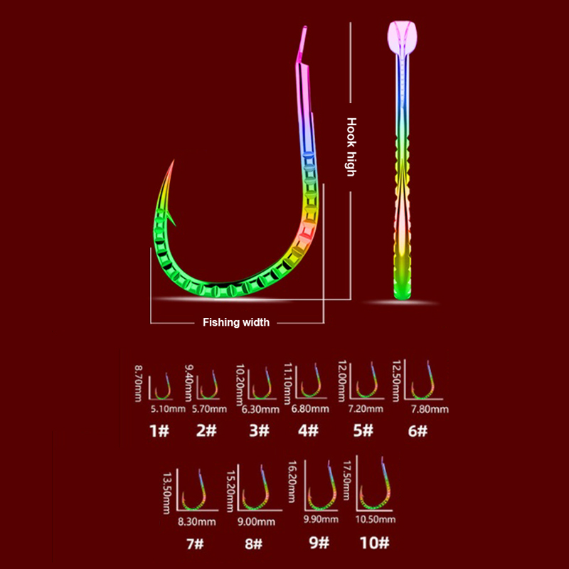 Fishing Hook Assortment - Escala do dragão, kirin, iseni, deslumbrante,