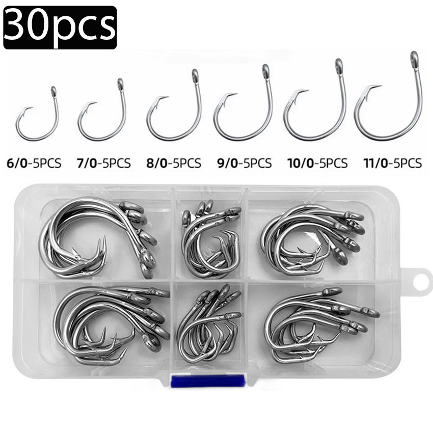 30 pçs/caixa ganchos de pesca  - Fishing Hook Assortment avaliação e preço