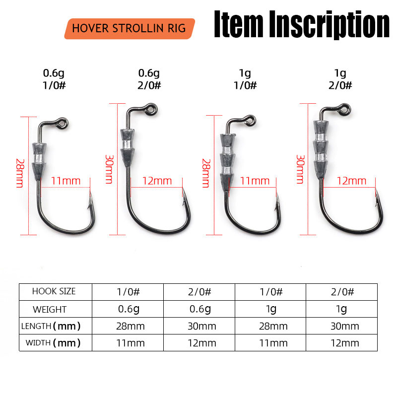 WODJYJ 10 peças de anzóis de p - Fishing Hook Assortment avaliação e preço