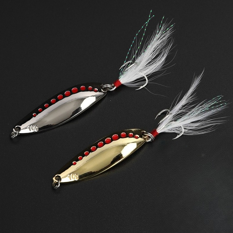 1 pçs 5g-20gmetal colher girat - Fishing Hook Treble avaliação e preço