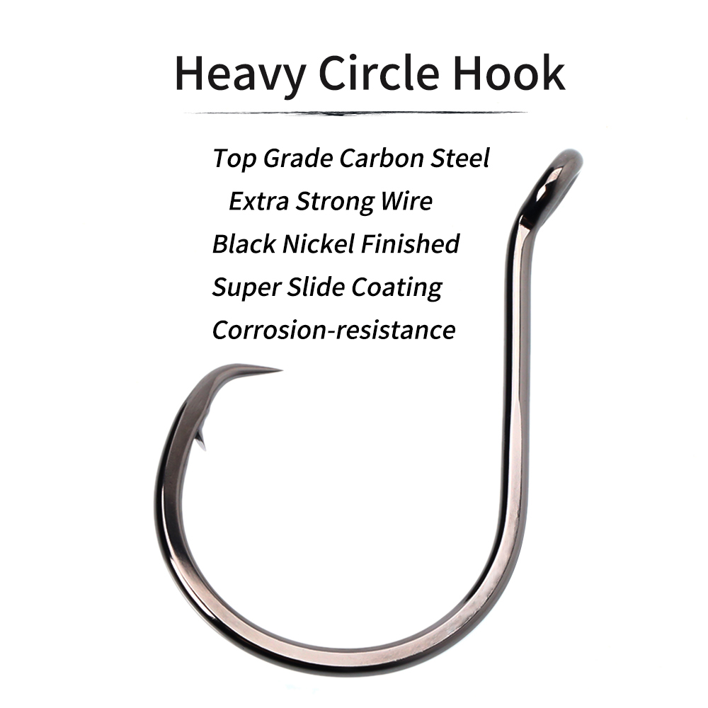 Lionriver preto níquel pesado  - Fishing Hook Assortment avaliação e preço