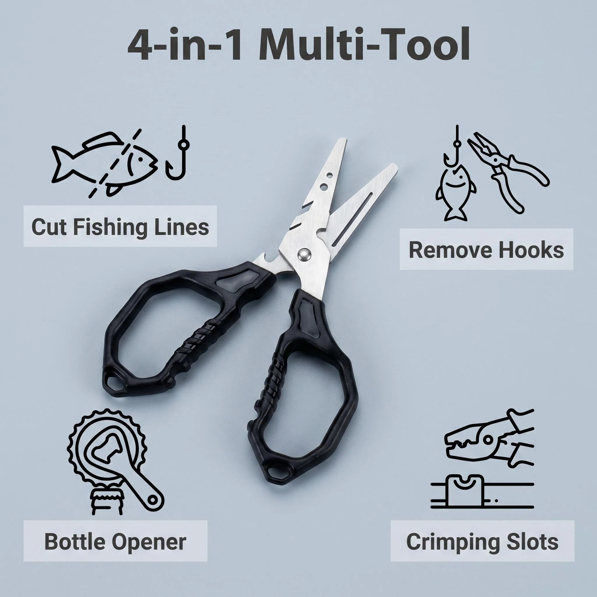 Tesoura de Pesca Multifunciona - Fishing Hook Sharpener avaliação e preço
