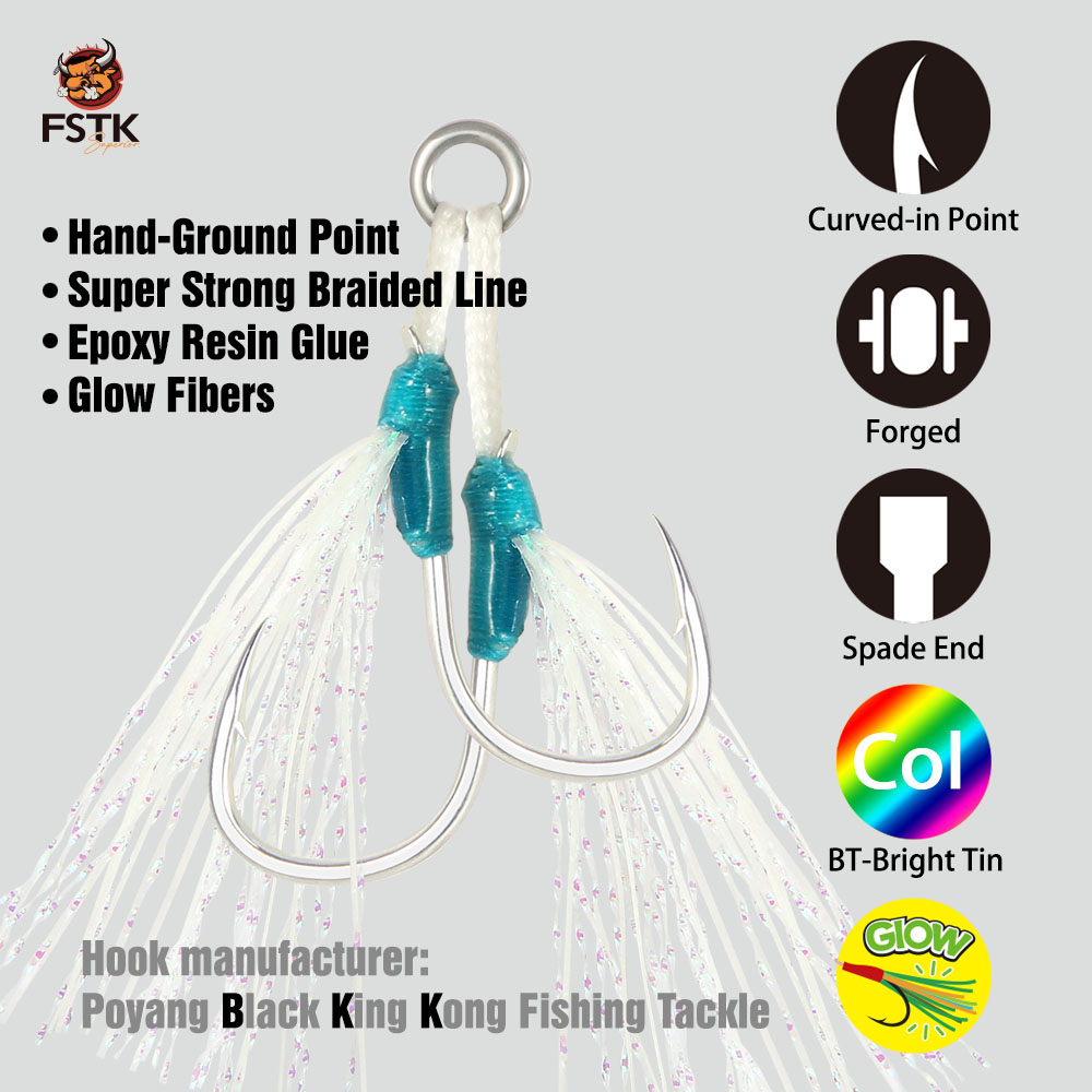 WEIHAI FSTK Anzol Duplo de Met - Fishing Hook Assortment avaliação e preço