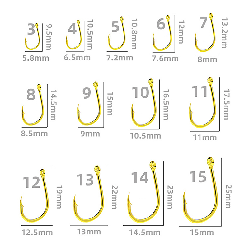Caixa com 100 unidades, cor do - Fishing Hook Box avaliação e preço