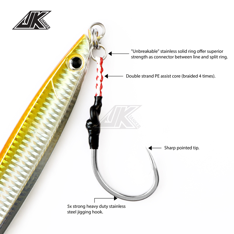 Jk hvs heavy power assist 7/0  - Fishing Hook Assortment avaliação e preço