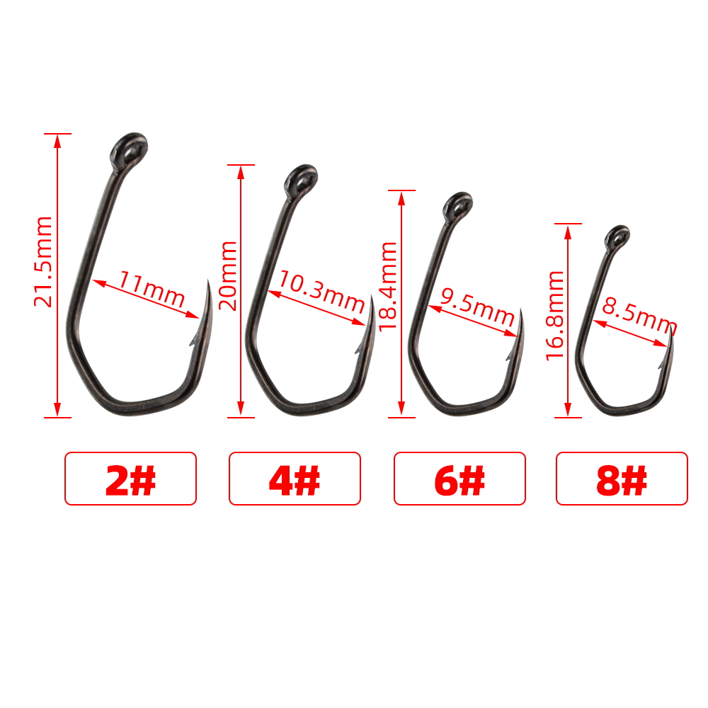 50 pçs ganchos de pesca da car - Fishing Hook Offset avaliação e preço