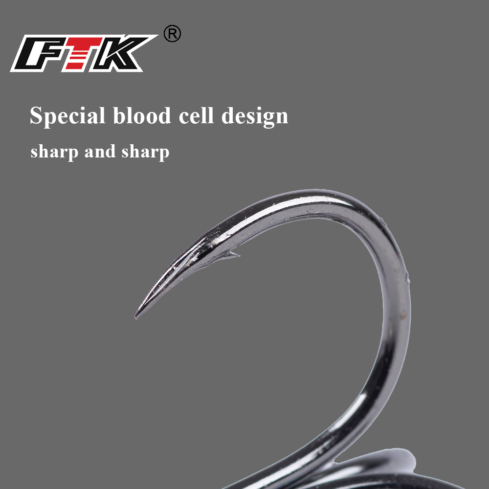FTK 15-20pcs Gancho agudo vira - Fishing Hook Offset avaliação e preço