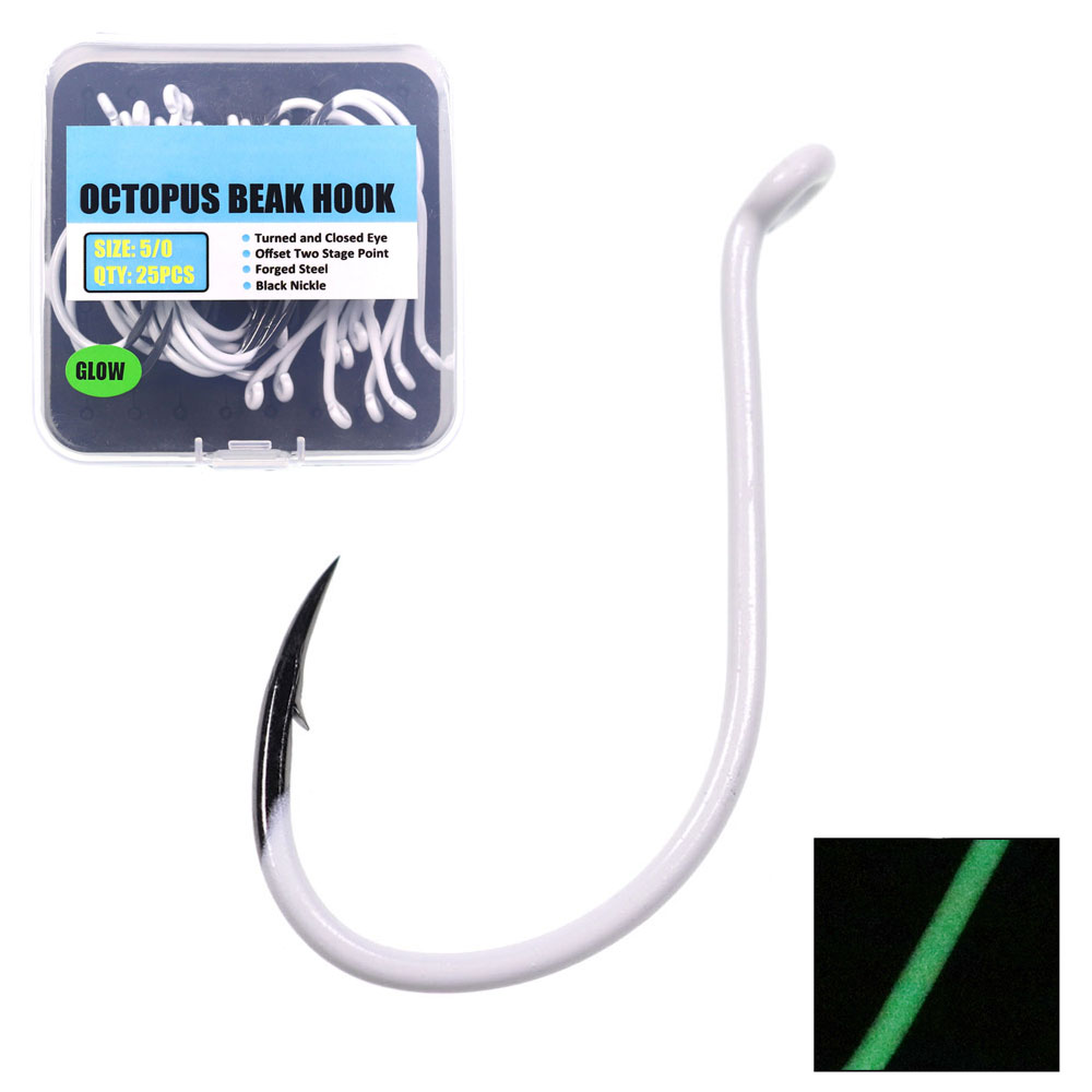 Luminous Octopus Beak Hook, Of - Fishing Hook Offset avaliação e preço