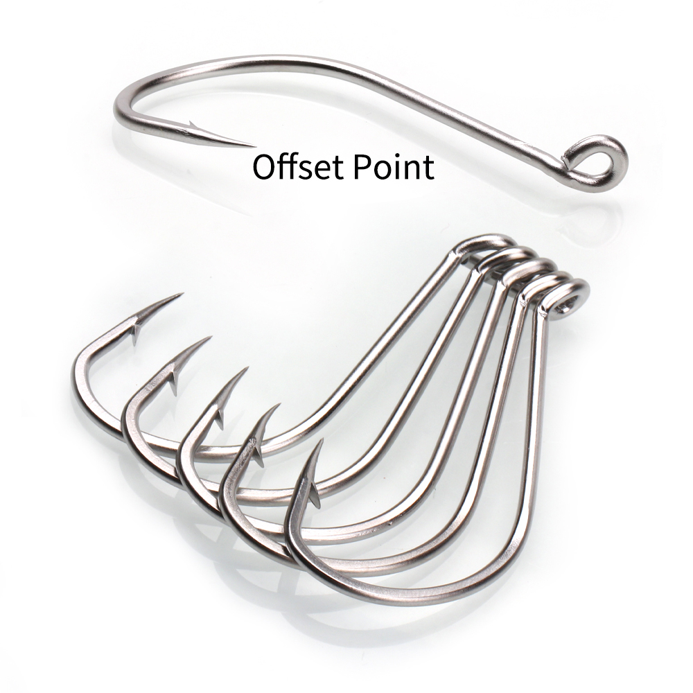 Ellllv-Aço Inoxidável Polvo Ga - Fishing Hook Offset avaliação e preço